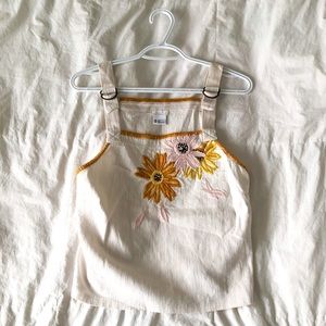 CREAM EMBROIDERED TANK